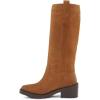 imageFrye Kate Pull On 14quot Leather Boots for Women  Riding Boots with 2 Heel Leather Lining Intricate Stitching Cushioned Footbed and Rubber OutsoleNutmeg