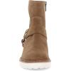 imageFrye Olivia Harness Short Boots for Women  Soft Leather ampamp Suede Chunky Heel EVA Outsole Versatile ColorsAlmond