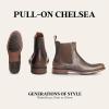 imageFrye Tyler Chelsea Boots for Men Designed with Flexible Blake Construction and Elasticated Side Panels Comfort Footbed and Full Leather Lining  6 Shaft HeightDark Brown  Wildcat