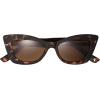 imageFrye Womens Ainsley Cateye Sunglasses Black 52 mmTortoise
