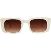 imageFrye Womens Asher Blue Light Glasses Oval SunglassesIvory