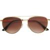 imageFrye Womens Frenchie Sunglasses Aviator Gold 58 mmGold