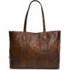 imageFrye Womens Melissa Shopper Tote Bag Stylist Large Handbag with Adjustable Strap ampamp PocketsDark Brown