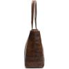 imageFrye Womens Melissa Shopper Tote Bag Stylist Large Handbag with Adjustable Strap ampamp PocketsDark Brown