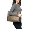imageFrye Womens Melissa Shopper Tote Bag Stylist Large Handbag with Adjustable Strap ampamp PocketsKhaki