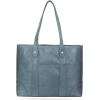 imageFrye Womens Melissa Shopper Tote Bag Stylist Large Handbag with Adjustable Strap ampamp PocketsSky Blue