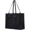 imageFrye Womens Melissa Shopper Tote Bag Stylist Large Handbag with Adjustable Strap ampamp PocketsSueded Black Crocodile