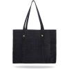 imageFrye Womens Melissa Shopper Tote Bag Stylist Large Handbag with Adjustable Strap ampamp PocketsSueded Black Crocodile