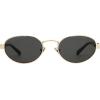 imageFrye Womens Savannah Oval Sunglasses Gold 52mm