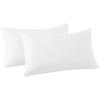 imageFRYE Cotton Linen Blend Beige Cotton 2Piece Standard Pillowcases Solid 60 Cotton40 Linen for Men and Women OekoTEX Certified ConfidenceWhite