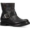 imageFrye 5  Veronica Booties for Women  FullGrain BrushOff Leather with Antique Metal Hardware and Rubber Outsole Genuine Stitch Welt ConstructionAntique Black  Flex