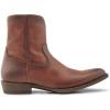 imageFrye Austin Inside Zip Mens  Stylish Durable Leather Footwear with Cushioned Insole for Comfort and Side Zipper Access Western BootsCognac  Renice Leather