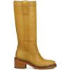 imageFrye Kate Pull On 14quot Leather Boots for Women  Riding Boots with 2 Heel Leather Lining Intricate Stitching Cushioned Footbed and Rubber OutsoleBanana