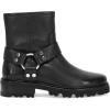 imageFrye Olivia Harness Short Boots for Women  Soft Leather ampamp Suede Chunky Heel EVA Outsole Versatile ColorsBlack