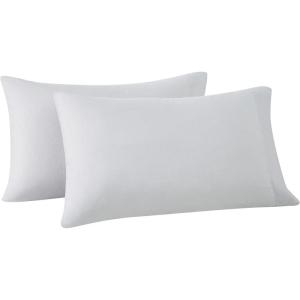 imageFRYE Cotton Linen Blend Beige Cotton 2Piece Standard Pillowcases Solid 60 Cotton40 Linen for Men and Women OekoTEX Certified ConfidenceGrey
