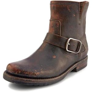 imageFrye 5  Veronica Booties for Women  FullGrain BrushOff Leather with Antique Metal Hardware and Rubber Outsole Genuine Stitch Welt ConstructionBlack  Toga Leather