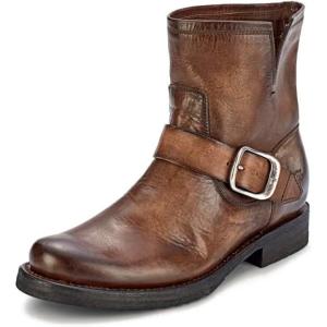 imageFrye 5  Veronica Booties for Women  FullGrain BrushOff Leather with Antique Metal Hardware and Rubber Outsole Genuine Stitch Welt ConstructionSlate  Renice Leather