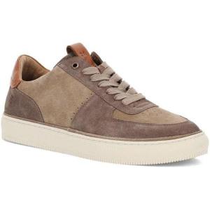 imageFrye Astor Low Lace Court Mens Shoes  Stylish Comfortable Sneakers for Casual ampamp Formal Wear Premium Leather FinishMushroom