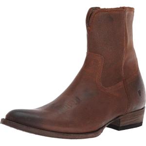 imageFrye Austin Inside Zip Mens  Stylish Durable Leather Footwear with Cushioned Insole for Comfort and Side Zipper Access Western BootsBrown  Dummy Leather