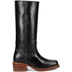 imageFrye Campus 14L Iconic Tall Boots for Women Crafted from Signature Montana Leather with Genuine Stitch Welt Construction and Stacked Leather HeelJet Black