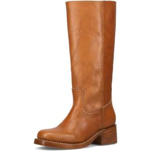 imageFrye Campus 14L Iconic Tall Boots for Women Crafted from Signature Montana Leather with Genuine Stitch Welt Construction and Stacked Leather HeelSaddle  Wide Calf