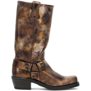 imageFrye Harness 12R Boots for Women  11  Italian Leather Durable Rubber Outsole with Genuine Stitch Welt Construction and Nickel ampamp Brass HardwareArgan Oil