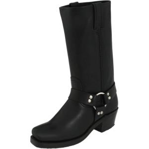 imageFrye Harness 12R Boots for Women  11  Italian Leather Durable Rubber Outsole with Genuine Stitch Welt Construction and Nickel ampamp Brass HardwareBlack