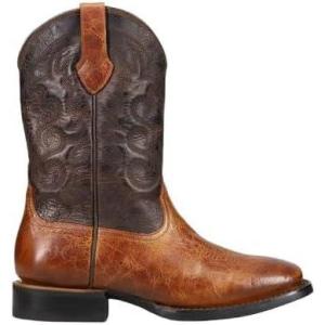 imageFrye Hauser Deco Stitch WesternBoots For Men  Stylish Leather Boot With Intricate Detailing And Durable CraftsmanshipSaddleDark Brown
