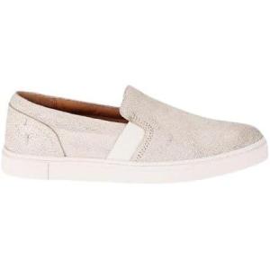 imageFrye Ivy SlipOn Shoes for Women Featuring Soft Leather with Thick Rubber Outsole Removable Molded Footbed and Padded Collar and VampCream