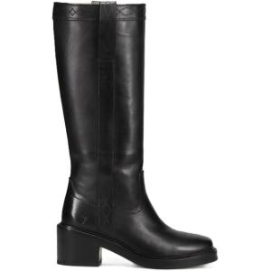 imageFrye Kate Pull On 14quot Leather Boots for Women  Riding Boots with 2 Heel Leather Lining Intricate Stitching Cushioned Footbed and Rubber OutsoleBlack  Volterra Leather