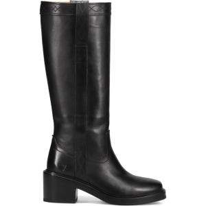 imageFrye Kate Pull On 14quot Leather Boots for Women  Riding Boots with 2 Heel Leather Lining Intricate Stitching Cushioned Footbed and Rubber OutsoleBlack  Wide Calf