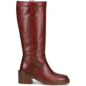 imageFrye Kate Pull On 14quot Leather Boots for Women  Riding Boots with 2 Heel Leather Lining Intricate Stitching Cushioned Footbed and Rubber OutsoleMerlot