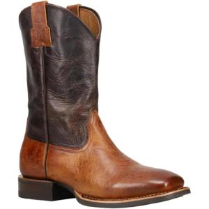 imageFrye Mens Hauser Roper Western BootSaddleDark Brown