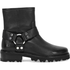 imageFrye Olivia Harness Short Boots for Women  Soft Leather ampamp Suede Chunky Heel EVA Outsole Versatile ColorsBlack