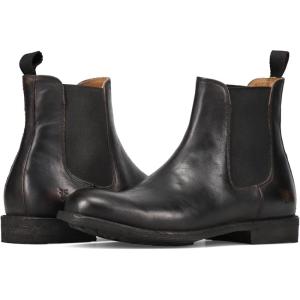 imageFrye Tyler Chelsea Boots for Men Designed with Flexible Blake Construction and Elasticated Side Panels Comfort Footbed and Full Leather Lining  6 Shaft HeightBlack  Flex Toga Leather
