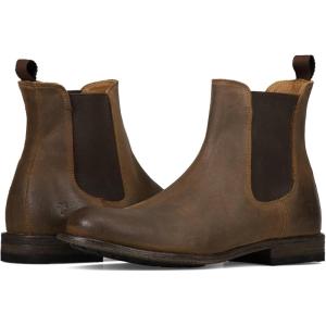imageFrye Tyler Chelsea Boots for Men Designed with Flexible Blake Construction and Elasticated Side Panels Comfort Footbed and Full Leather Lining  6 Shaft HeightBark  Waxed Hendricks