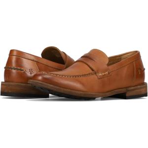 imageFrye Tyler Flex Penny Mens LoafersShoes  Premium Leather Comfortable Fit Versatile Style Durable Soles Casual to FormalCaramel  Volterra Leather