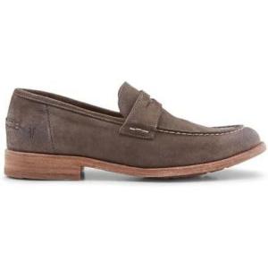 imageFrye Tyler Flex Penny Mens LoafersShoes  Premium Leather Comfortable Fit Versatile Style Durable Soles Casual to FormalCharcoal  Velour Leather Suede Leather