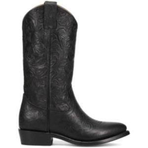 imageFrye Womens Billy Pull On Western BootBlack  Volterra Floral Emboss Leather