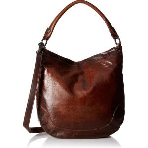 imageFrye Womens Melissa Hobo Handbag Stylish Bag with Adjustable Strap ampamp PocketsDark Brown