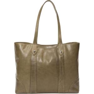 imageFrye Womens Melissa Shopper Tote Bag Stylist Large Handbag with Adjustable Strap ampamp PocketsKhaki