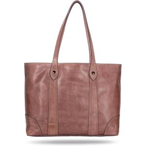 imageFrye Womens Melissa Shopper Tote Bag Stylist Large Handbag with Adjustable Strap ampamp PocketsMushroom