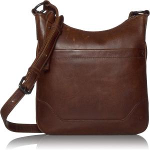 imageFrye Womens Melissa Swing Pack Zip Crossbody Bag Handbag with Adjustable Strap ampamp PocketsDark Brown