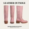 imageFrye Campus 14L Iconic Tall Boots for Women Crafted from Signature Montana Leather with Goodyear Welt Construction and Stacked Leather Heel  13 Shaft HeightPink  Hardrock Leather
