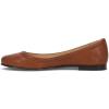 imageFrye Carson Ballet Flats for Women  Premium Tumbled Leather Lining Leather Outsole  38quot HeelCognac  Cabra Crust Veg