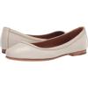 imageFrye Carson Ballet Flats for Women  Premium Tumbled Leather Lining Leather Outsole  38quot HeelOff White Painted Suede