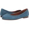 imageFrye Carson Ballet Flats for Women  Premium Tumbled Leather Lining Leather Outsole  38quot HeelSea Blue