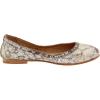 imageFrye Carson Ballet Flats for Women  Premium Tumbled Leather Lining Leather Outsole  38quot HeelSilverMulti