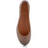 imageFrye Carson Ballet Flats for Women  Premium Tumbled Leather Lining Leather Outsole  38quot HeelWarm Grey  Cabra Crust Veg Leather
