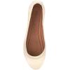 imageFrye Carson Ballet Flats for Women  Premium Tumbled Leather Lining Leather Outsole  38quot HeelWhite  Cabra Crust Veg
